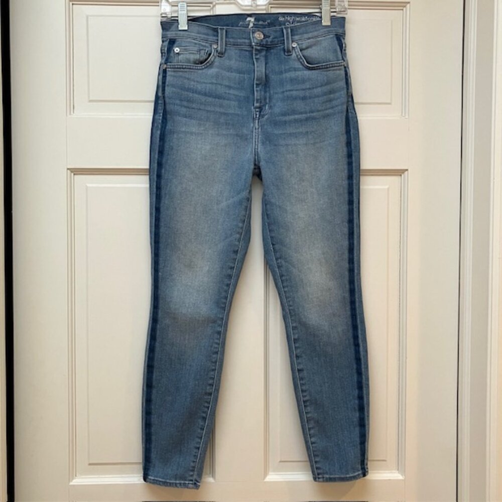 CLEARANCE - 7 For all Mankind High waist ankle skinny Jeans size 27